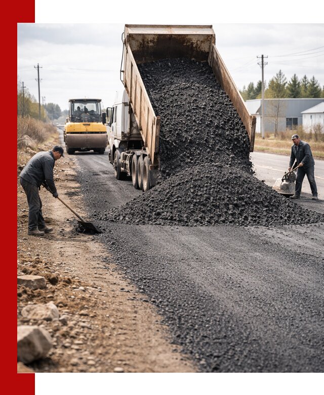 Асфальтовая крошка для дорог в Павлове — поставка и доставка