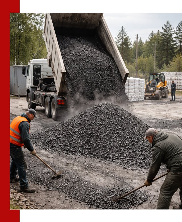 Доставка и продажа асфальтного гранулята в Павлове