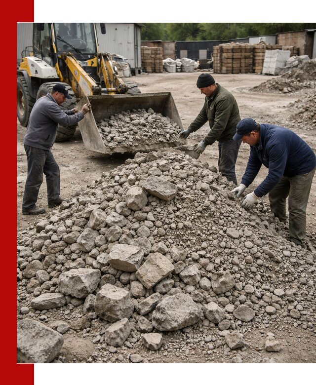 Демонтаж и вывоз бой бетона в Павлове