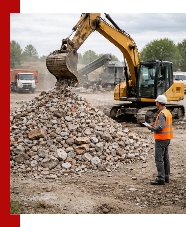 Доставка и вывоз строительного боя в Павлове