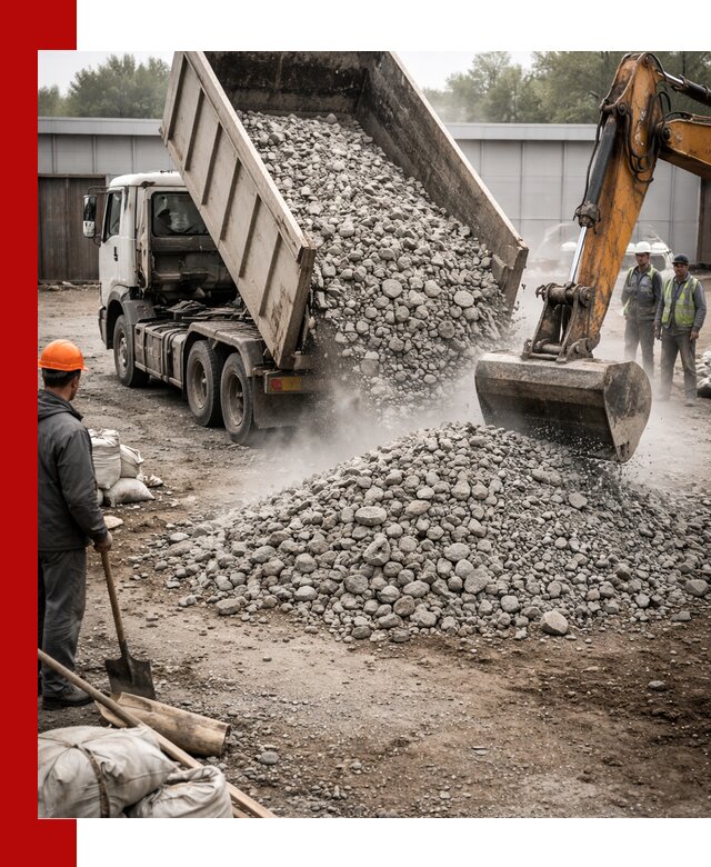 Доставка дробленого бетона в Павлове оптом и в розницу
