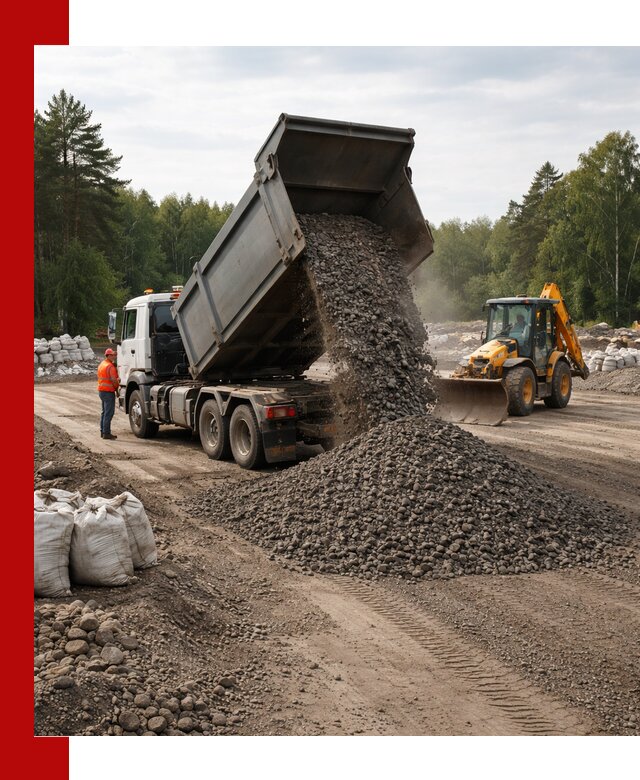 Доставка дробленого асфальта в Павлове для дорожных работ