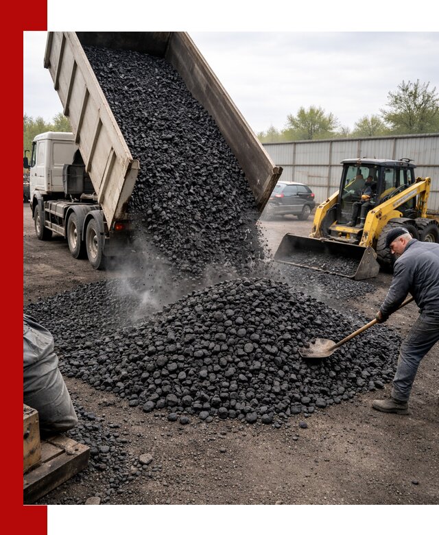 Доставка угля орех в Павлове оптом и в розницу