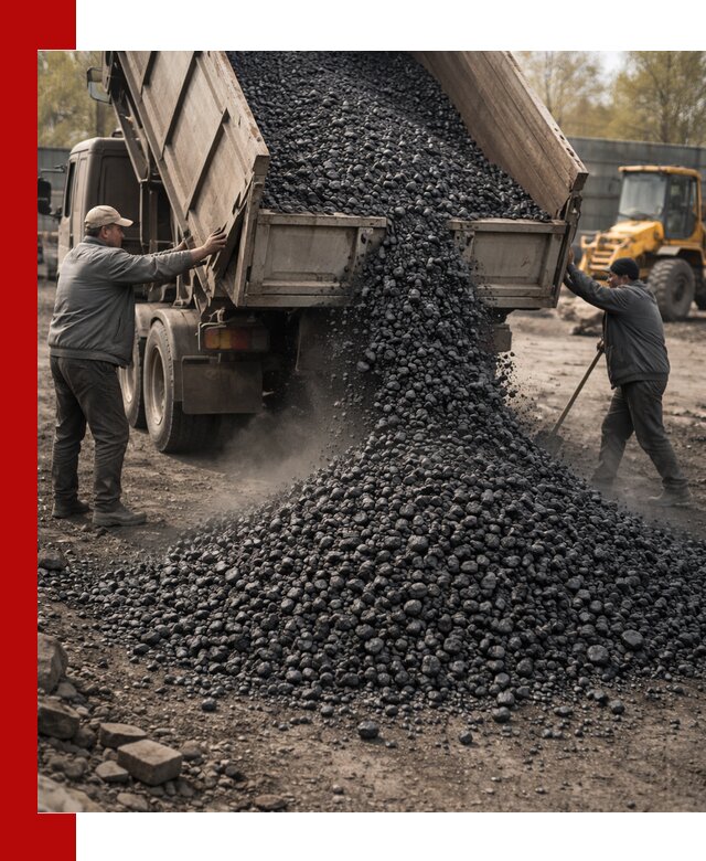 Доставка угля семечка самосвалами в Павлове