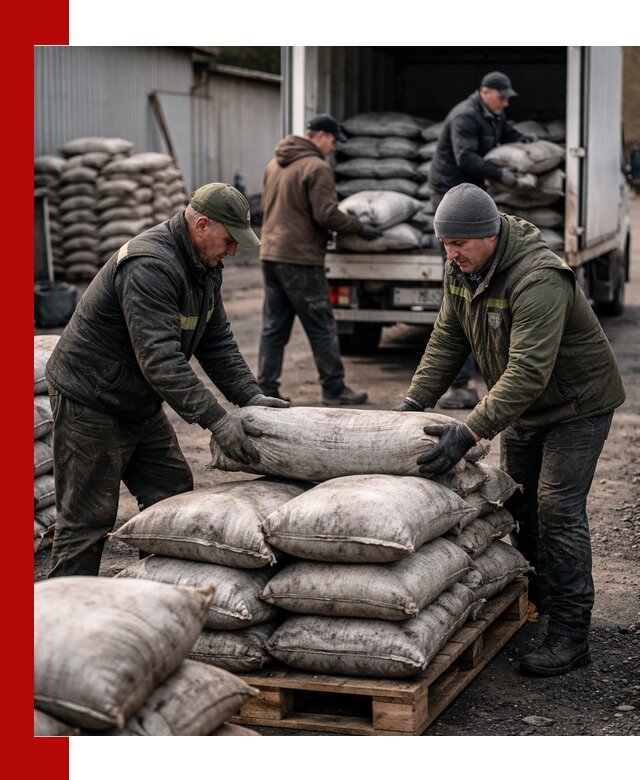 Доставка угля в мешках по выгодным ценам в Павлове