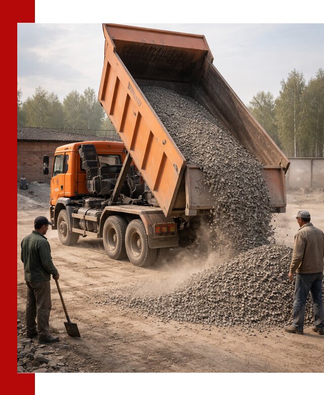 Доставка самосвалом 20 м3 в Павлове быстро и надежно