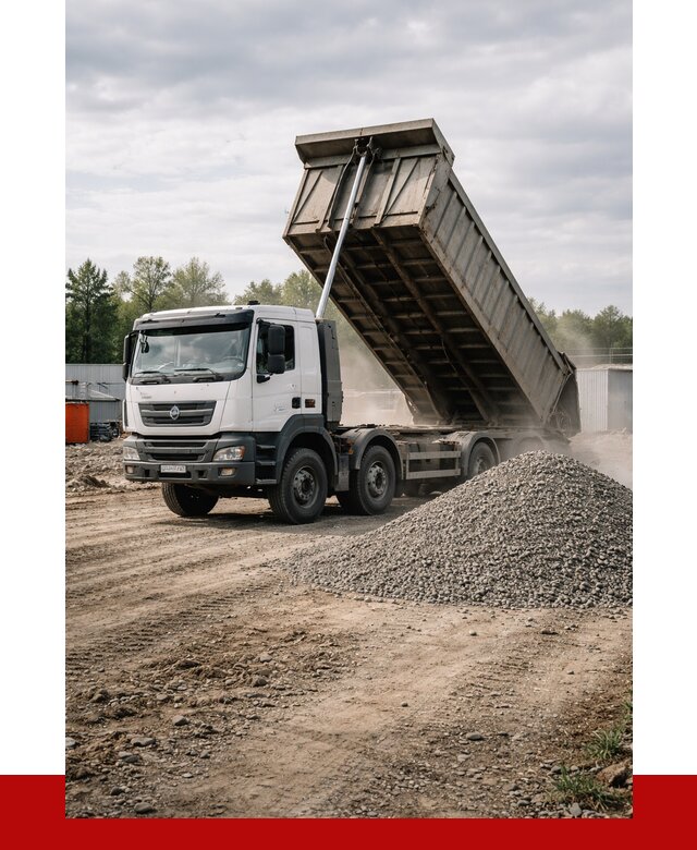 Доставка самосвалом 40 кубов в Павлове от 9123 р. | ПРОНЕРУДПвв