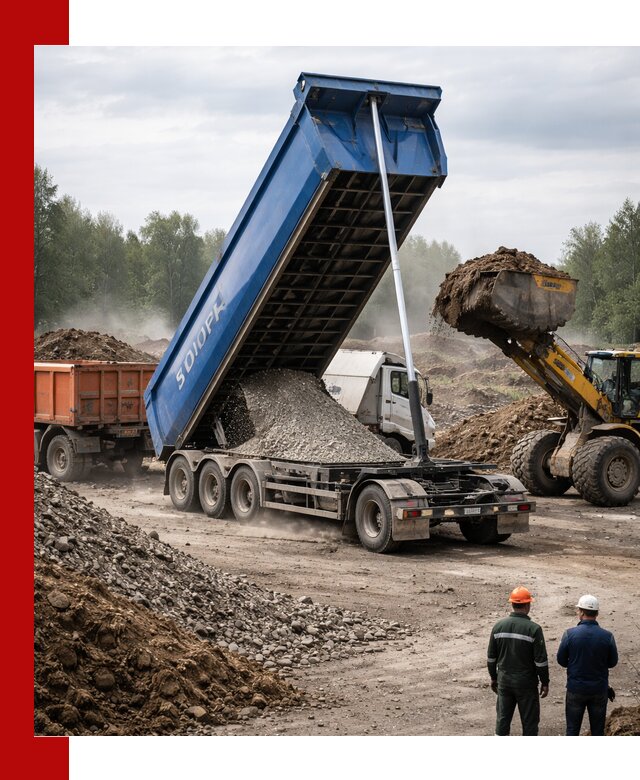 Аренда тонар 40 тонн в Павлове с доставкой материалов