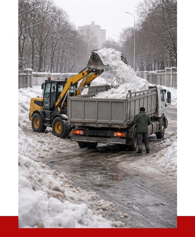 Вывоз снега с погрузкой в Павлове от 3548 р. ПРОНЕРУДПвв