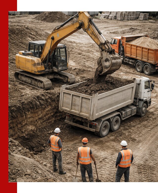 Разработка грунта для строительства и благоустройства в Павлове