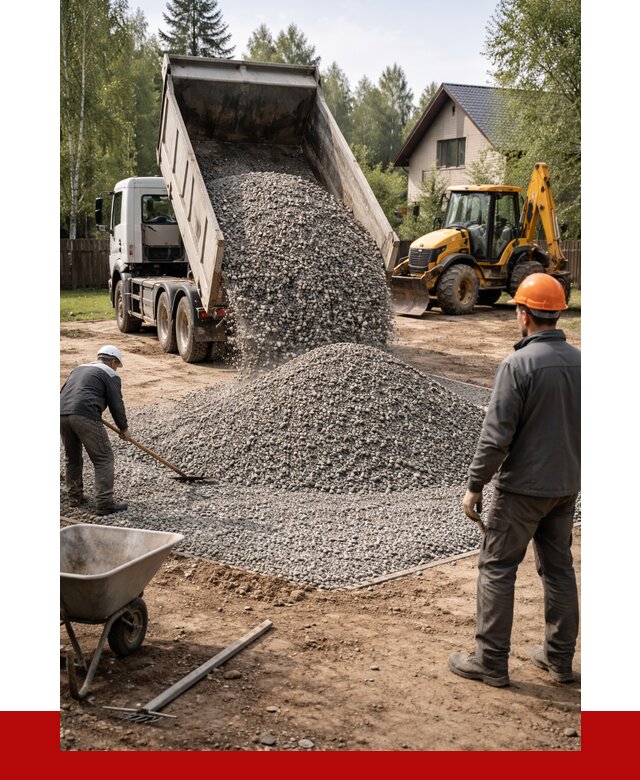 Отсыпка участка щебнем в Павлове от 6589 р. ПРОНЕРУДПвв