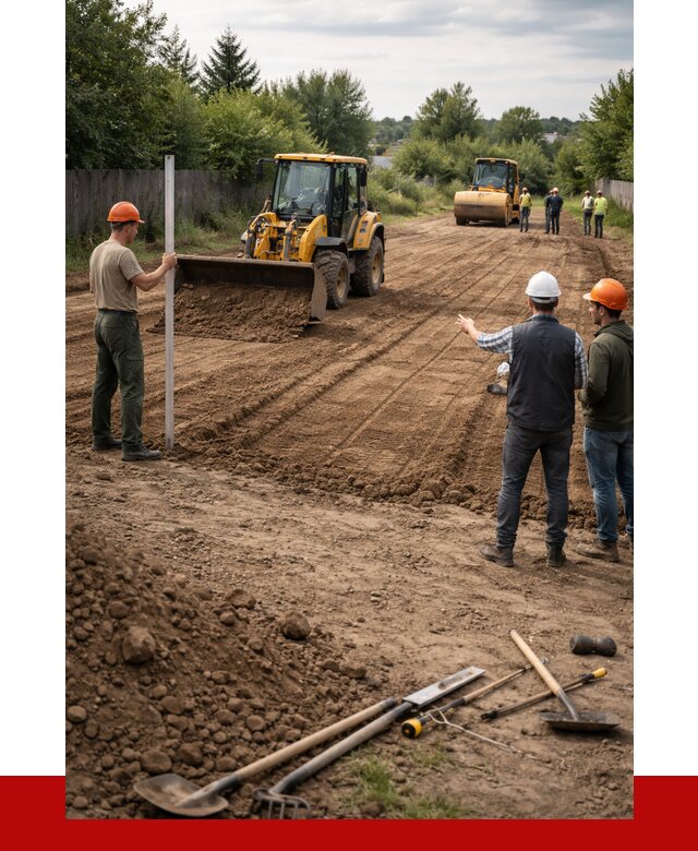 Планировка участка грунтом в Павлове от 4562 р ПРОНЕРУДПвв