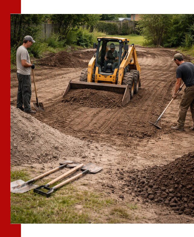Планировка участка грунтом с вывозом и доставкой в Павлове