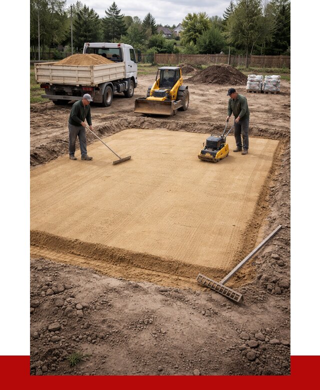 Устройство песчаной подушки в Павлове от 4562 р. ПРОНЕРУДПвв